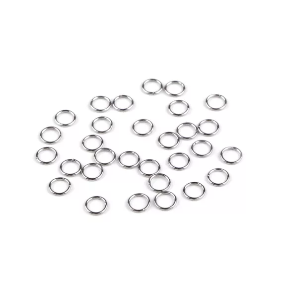 Kapocs karika zárt Ø6; 7; 9; 10 mm rozsdamentes acélból - 2 (7 mm) platina (100 g-os csomagolás) Kapocs karika zárt Ø6; 7; 9; 10 mm rozsdamentes acélból - 2 (7 mm) platina (100 g-os csomagolás)