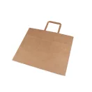 Papír táska széles aljal 32x27 cm - természetes barna (25 db-os csomagolás) Papír táska széles aljal 32x27 cm - természetes barna (25 db-os csomagolás)