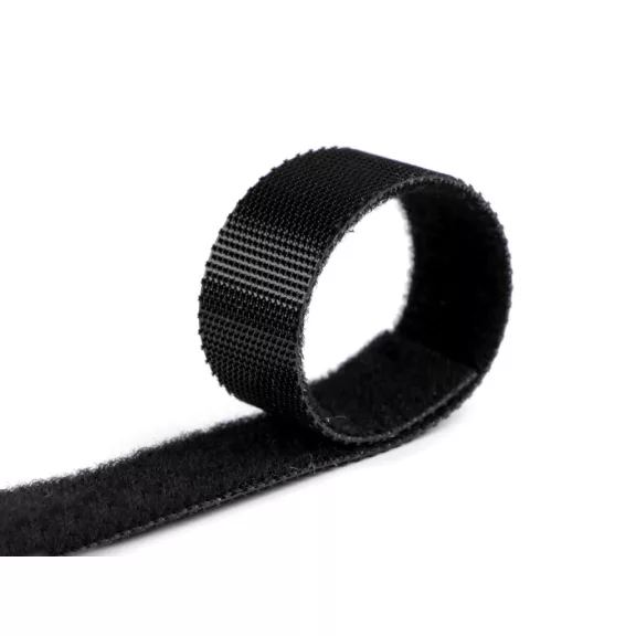 Tépőzár szélessége 15 mm kétoldalas - 2 fekete Tépőzár szélessége 15 mm kétoldalas - 2 fekete