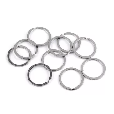   Sebészeti acél kulcstartó Ø25; 28; 32 mm-es lapos - 3 (32 mm) nikkel (200 db-os csomagolás)