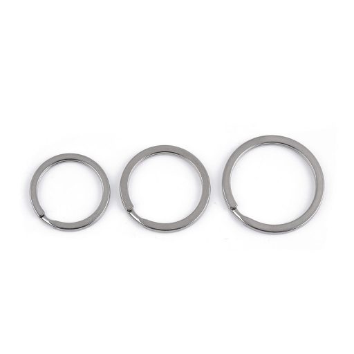 Sebészeti acél kulcstartó Ø25; 28; 32 mm-es lapos