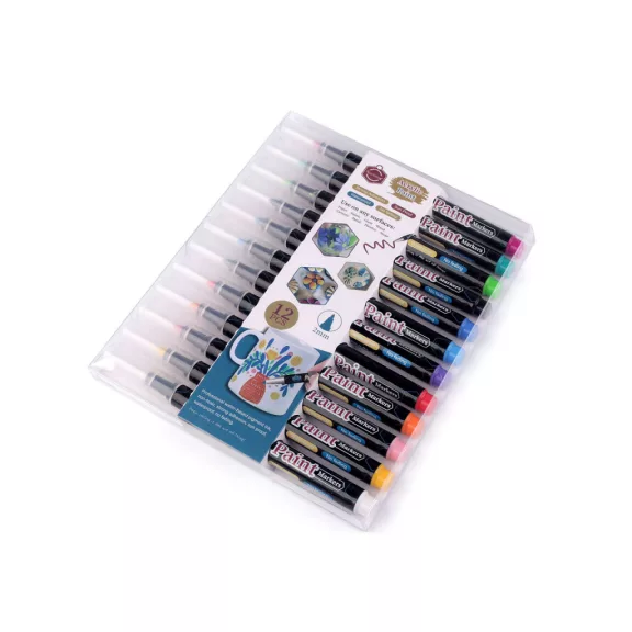 Kreatív akril fix 12 db készlet, 2 mm - mix (1 szett) Kreatív akril fix 12 db készlet, 2 mm - mix (1 szett)