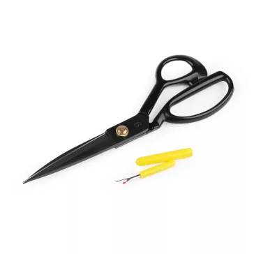  Szabó olló QK 24 cm és varratbontóval - fekete (3 db-os csomagolás)
