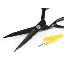 Szabó olló QK 24 cm és varratbontóval - fekete (3 db-os csomagolás)