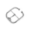Fém öv csat 40 mm