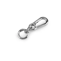   Fém forgatható karabiner kör alakú karabinerrel, 17 mm-es átfűzőnyílással