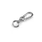 Fém forgatható karabiner kör alakú karabinerrel, 17 mm-es átfűzőnyílással