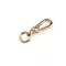 Fém forgatható karabiner kör alakú karabinerrel, 17 mm-es átfűzőnyílással - 2 rózsaarany (3 db-os csomagolás)