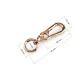   Fém forgatható karabiner kör alakú karabinerrel, 17 mm-es átfűzőnyílással