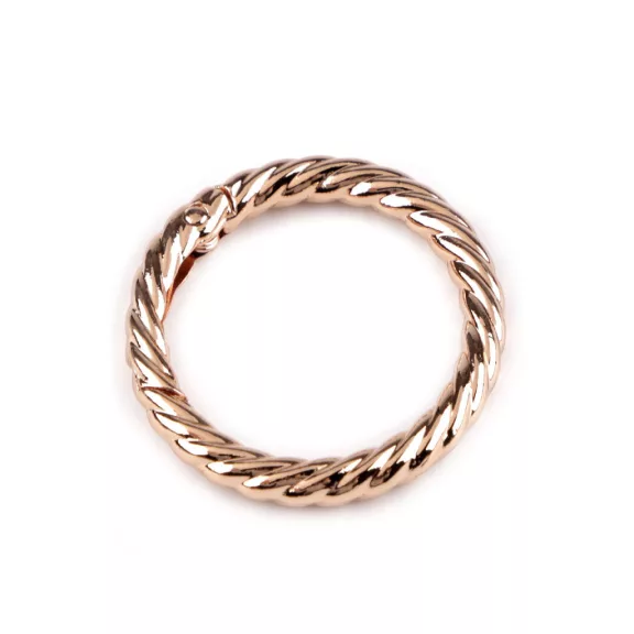 Dísz karabiner karika Ø32 mm - 2 rózsaarany (1 db-os csomagolás) Dísz karabiner karika Ø32 mm - 2 rózsaarany (1 db-os csomagolás)
