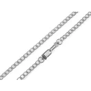 Lánc táskára karabinerrel hossza 125 cm, szélessége 8 mm - 2 nikkel fekete (9 db-os csomagolás)