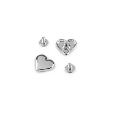 Öv csavar szív 15x14 mm nyreg csavar - 1 nikkel (100 pár)