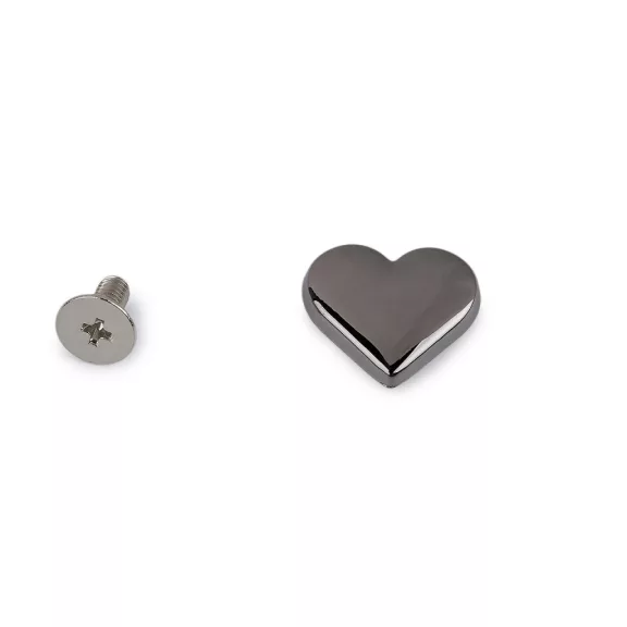 Öv csavar szív 15x14 mm nyreg csavar - 3 nikkel fekete (7 pár) Öv csavar szív 15x14 mm nyreg csavar - 3 nikkel fekete (7 pár)