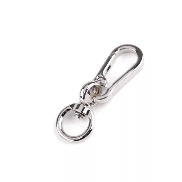   Fém forgó karabiner 13 mm - 1 nikkel (20 db-os csomagolás)