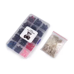   Biztonsági szem és bársony orr 242 db-os készlet tárolódobozzalan