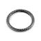Dísz karabiner karika Ø38 mm - 3 nikkel fekete (10 db-os csomagolás)