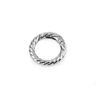   Dísz karabiner karika Ø20 mm - 1 nikkel (30 db-os csomagolás)