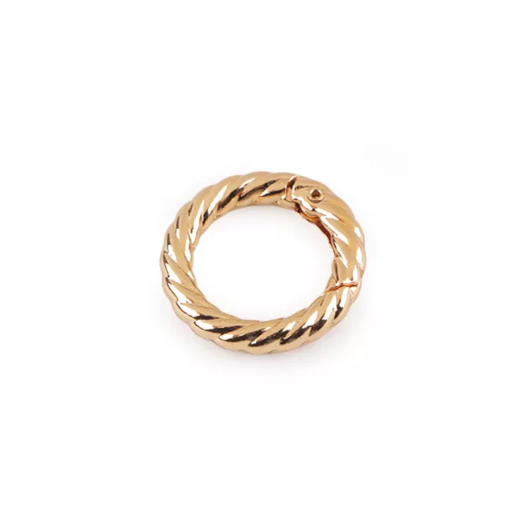 Dísz karabiner karika Ø20 mm - 3 rózsaarany (1 db-os csomagolás) Dísz karabiner karika Ø20 mm - 3 rózsaarany (1 db-os csomagolás)