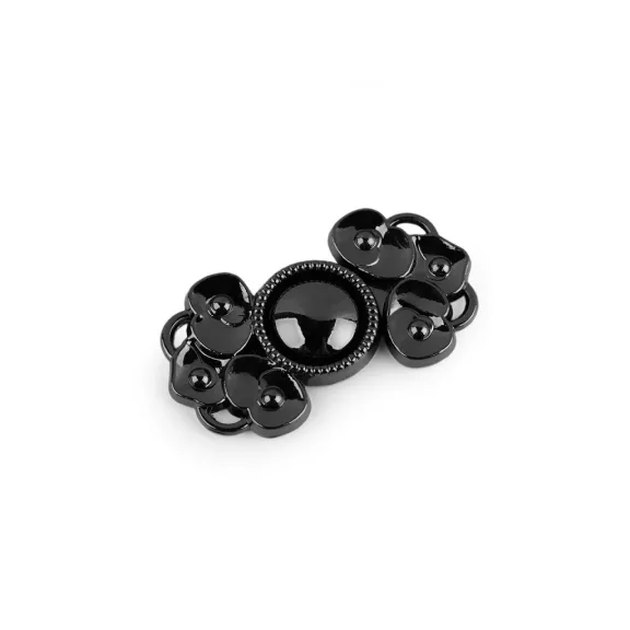 Fém dísz kapocs 15x28 mm - 2 nikkel fekete (1 pár) Fém dísz kapocs 15x28 mm - 2 nikkel fekete (1 pár)