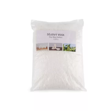   Szójaviasz - pelletek gyertyakészítéshez 1000 g - természetes fehér (3 zacskó)
