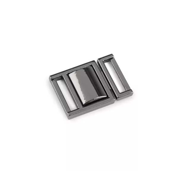 Fém csat / kapocs, bújtató 16 mm - 2 nikkel fekete (1 pár) Fém csat / kapocs, bújtató 16 mm - 2 nikkel fekete (1 pár)