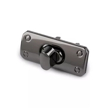 Táska kapocs 17x43 mm - 2 nikkel fekete (30 szett)
