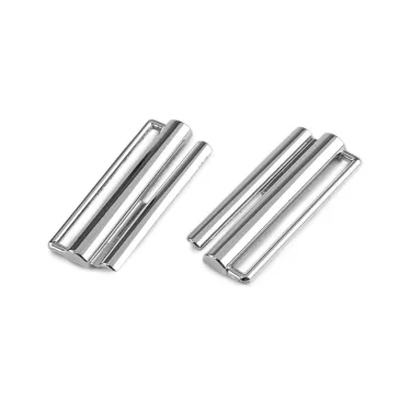   Fém kapocs kabátokra, bundákra, áthúzó 38 mm - 1 nikkel (1 pr)