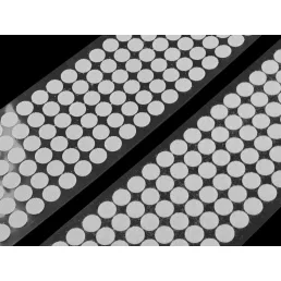   Öntapadós tépőzár korong hurkos és bolyhos oldal Ø10; 15 mm tekercsben