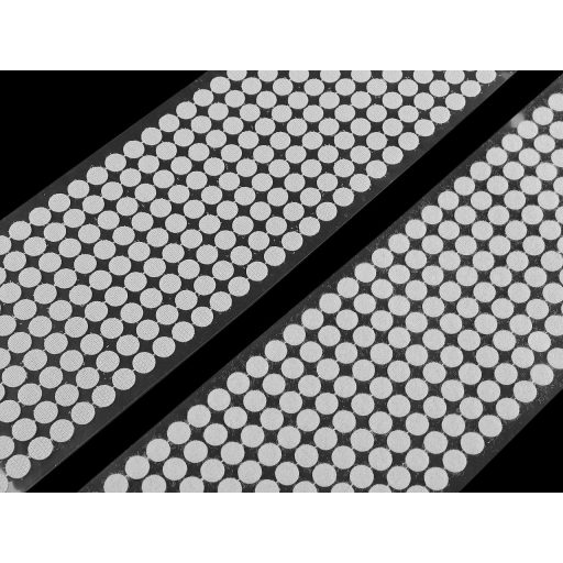 Öntapadós tépőzár korong hurkos és bolyhos oldal Ø10; 15 mm tekercsben