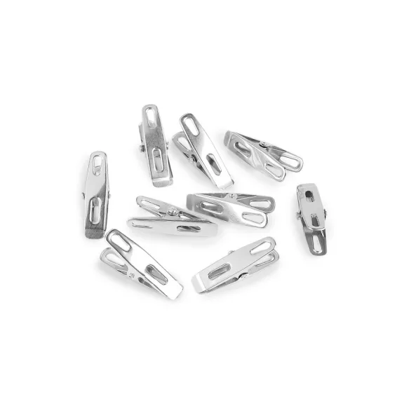 Fém csipesz 12x47 mm - nikkel (100 db-os csomagolás) Fém csipesz 12x47 mm - nikkel (100 db-os csomagolás)