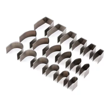   18 db diy kézi bőrvágó forma óra öv öv hátizsák - nikkel (2 szett)