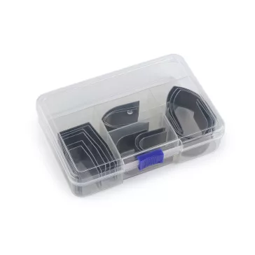   18 db diy kézi bőrvágó forma óra öv öv hátizsák - nikkel (2 szett)
