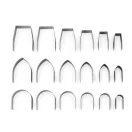 18 db diy kézi bőrvágó forma óra öv öv hátizsák - nikkel (2 szett) 18 db diy kézi bőrvágó forma óra öv öv hátizsák - nikkel (2 szett)