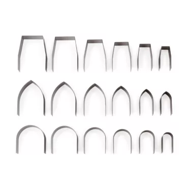   18 db diy kézi bőrvágó forma óra öv öv hátizsák - nikkel (2 szett)