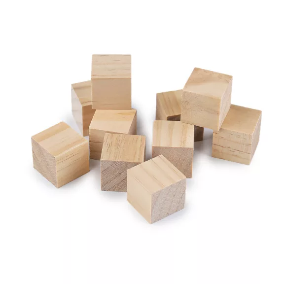 Natúr fa kocka festhető 2,5x2,5 cm - természeti (10 db-os csomagolás) Natúr fa kocka festhető 2,5x2,5 cm - természeti (10 db-os csomagolás)