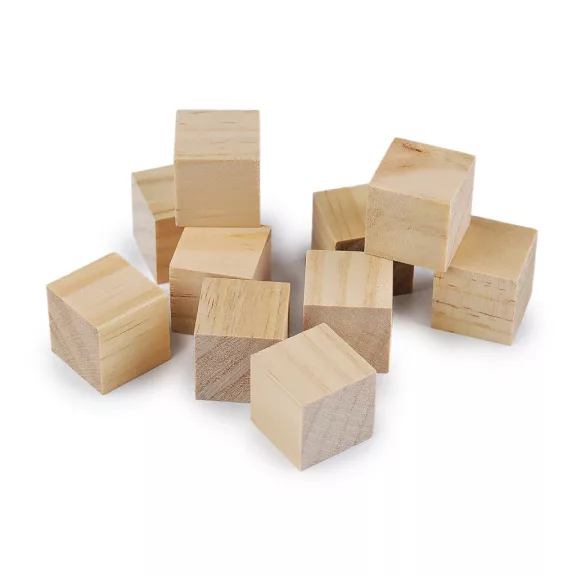 Natúr fa kocka festhető 3x3 cm - természeti (10 db-os csomagolás) Natúr fa kocka festhető 3x3 cm - természeti (10 db-os csomagolás)