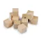 Natúr fa kocka festhető 3x3 cm - természeti (50 db-os csomagolás)