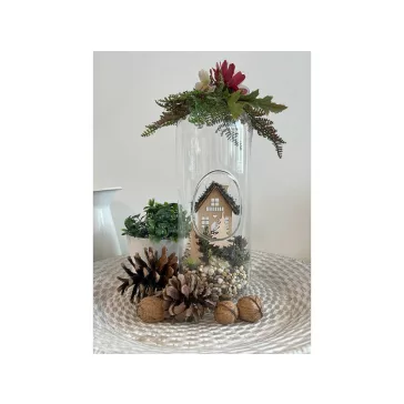   Aerárium / üveg henger 40,5x29 cm - Transparent (1 db-os csomagolás)