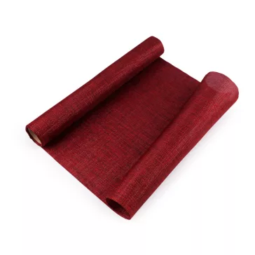   Karácsonyi dekorációs anyag / asztalfutó lurexszel széles 36 cm - 2 piros (10,8 m-os csomagolás)