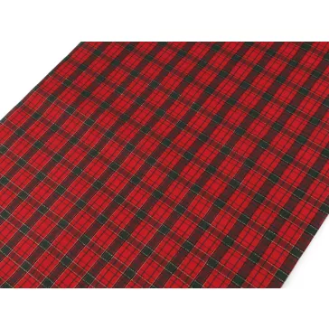   Karácsonyi dekorációs anyag / asztalfutó lurexszel széles 36 cm - 1 piros (2,7 m-es csomagolás)