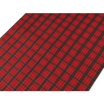   Karácsonyi dekorációs anyag / asztalfutó lurexszel széles 36 cm - 1 piros (10,8 m-os csomagolás)