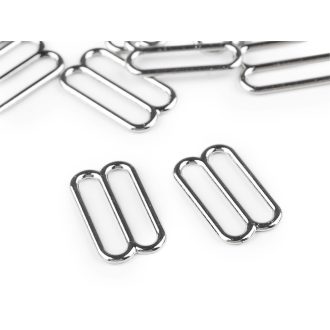   Bújtató és rövidítő melltartó pántokhoz / csokornyakkendőhöz 15 mm fém