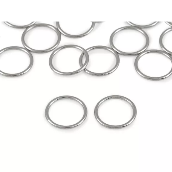 Ruhacsipesz és gyűrű / pillangószélessége 15 mm fém - 2 nikkel karika (20 db-os csomagolás) Ruhacsipesz és gyűrű / pillangószélessége 15 mm fém - 2 nikkel karika (20 db-os csomagolás)