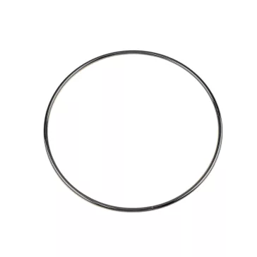   Fém táskafül karika Ø21,3 cm nem hegesztett - 3 nikkel fekete (12 db-os csomagolás)