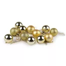 Karácsonyi gömb szett Ø30 mm - 2 arany (1 doboz) Karácsonyi gömb szett Ø30 mm - 2 arany (1 doboz)