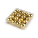 Karácsonyi gömb szett Ø30 mm - 2 arany (1 doboz) Karácsonyi gömb szett Ø30 mm - 2 arany (1 doboz)