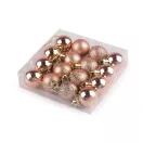 Karácsonyi gömb szett Ø30 mm - 3 púderrózsaszín (1 doboz) Karácsonyi gömb szett Ø30 mm - 3 púderrózsaszín (1 doboz)