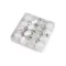 Karácsonyi gömb szett Ø30 mm - 6 fehér (1 box)