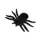 Halloween pók bársonyos - fekete (4 db-os csomagolás)
