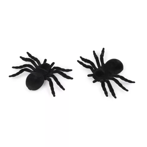 Halloween pók bársonyos - fekete (12 db-os csomagolás) Halloween pók bársonyos - fekete (12 db-os csomagolás)